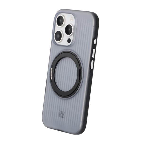 Rvelon 360 rotating bracket Mobile Phone Case For iPhone 16 Pro Max Black Svart