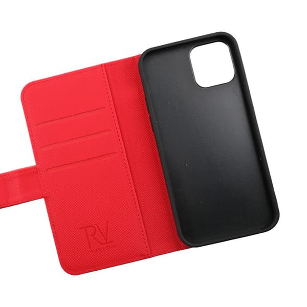 iPhone 13 Pro Plånboksfodral Magnet Rvelon - Röd Röd