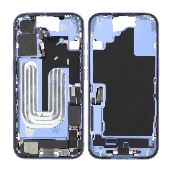 Mittenram med smådelar för iPhone 16 - Blå OEM Blå