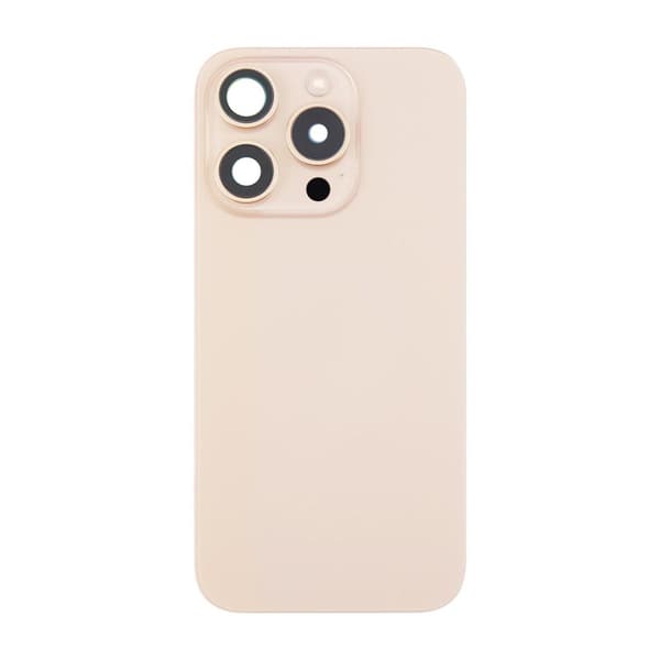 iPhone 16 Pro Max Baksida Glas Komplett OEM - Sandfärgad titan