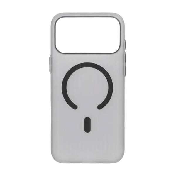 Mobilskal Korrugerad för iPhone 17 Pro - Frostat Grå Grå