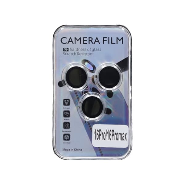 iPhone 16 Pro/16 Pro Max Lins Kameraskydd - Silver Silver