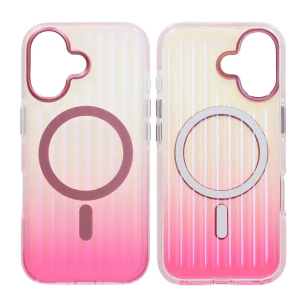 Mobilskal Korrugerad MagSafe för iPhone 17 - Rosa Rosa