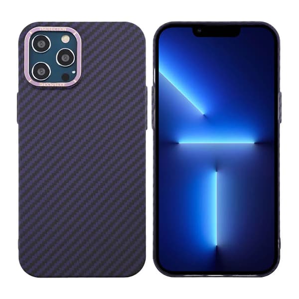 Carbon Fiber Case iPhone 12 Pro Max - Purple Lila