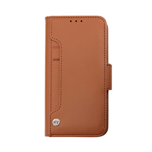iPhone 14 Wallet Case Extra Card Rvelon Brown Brun