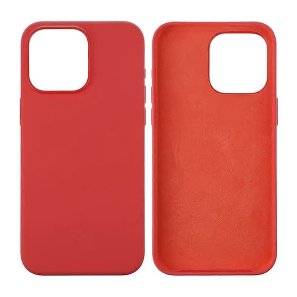 iPhone 15 Pro Max Case - Silicone Rvelon Red Röd
