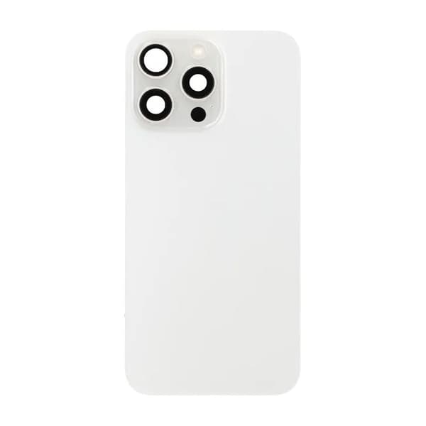 iPhone 15 Pro Max Baksida Glas Komplett OEM - Vit Vit