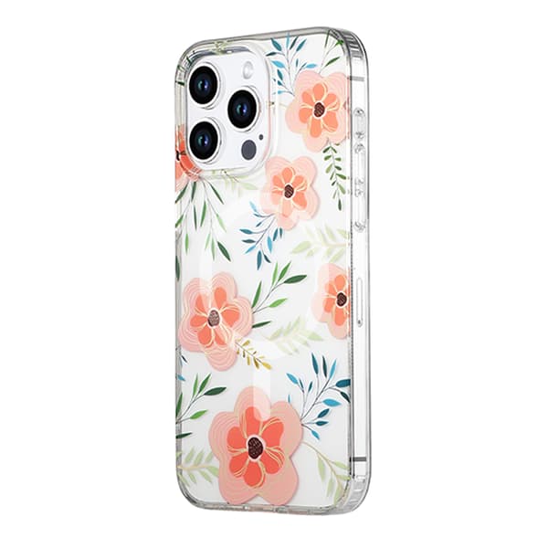 iPhone 14 Pro Max Case MagSafe - Flowers Pink Rosa