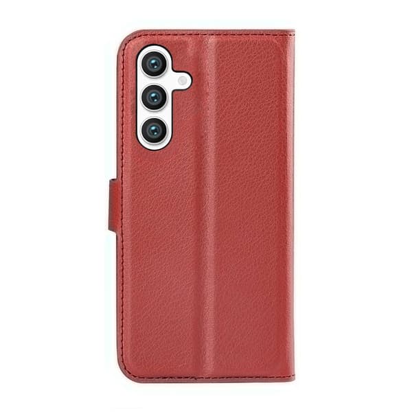 Samsung Galaxy S24 Plus Plånboksfodral med Stativ - Brun Brun