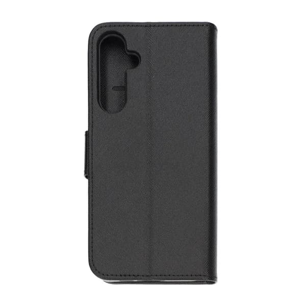 Flip Stand Leather Wallet Case for Samsung Galaxy A55 Black Svart