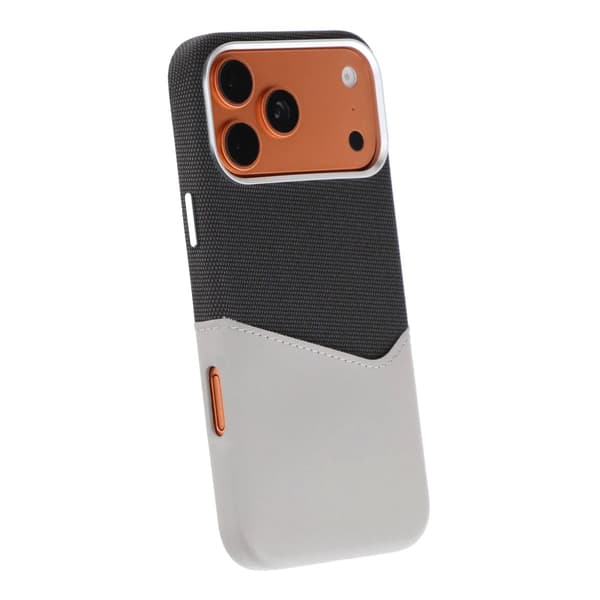 Magnetiskt Mobilskal med Läder Korthållare till iPhone 17 Pro Max och 18 Pro Max - Grå Grå