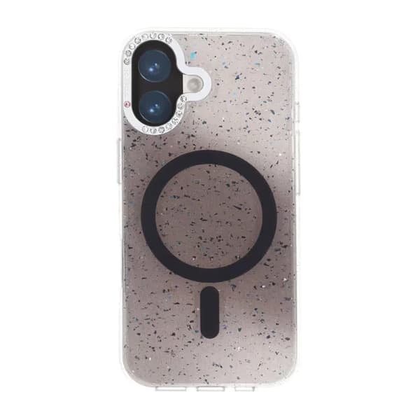 Glitter Diamond Magnetic Case - iPhone 17 Black Glitter