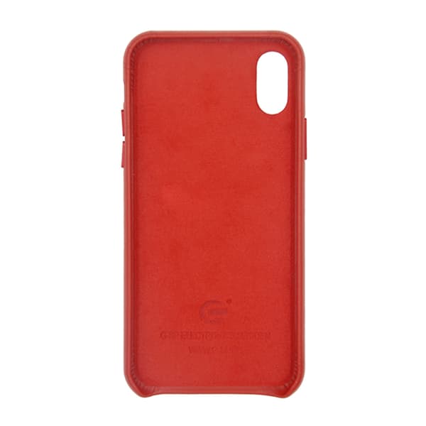 Leather case for iPhone X and XS - Red Röd
