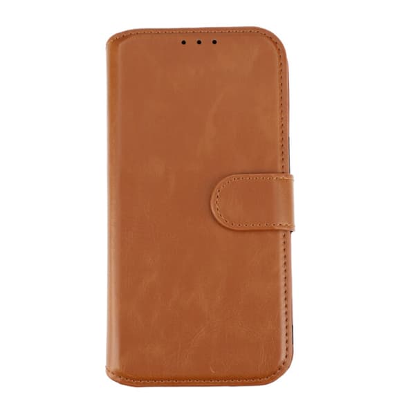 RV Magnetic Wallet Case iPhone 15 Brown Brun