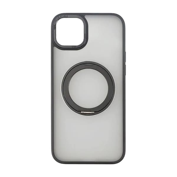 iPhone 15 Plus Case with MagSafe Stand Rvelon - Black Svart