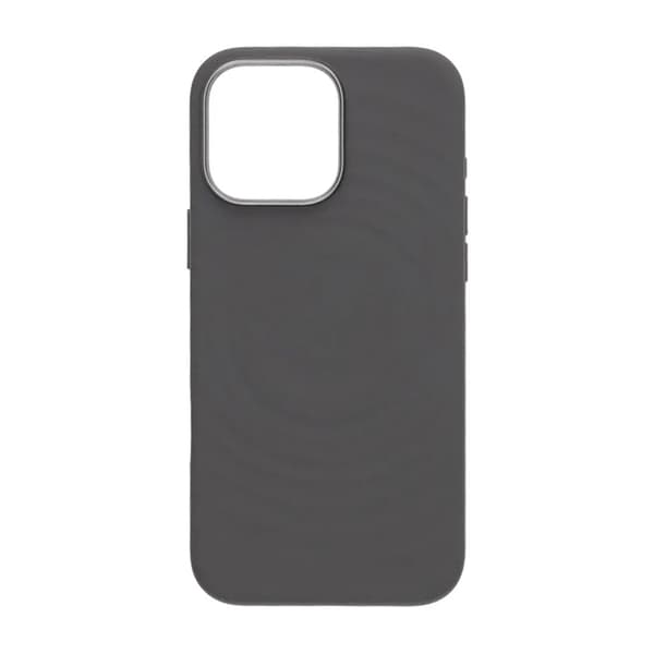 Silicone Mobile Case for iPhone 15 Pro Max - Gray with Camera Protection Grå