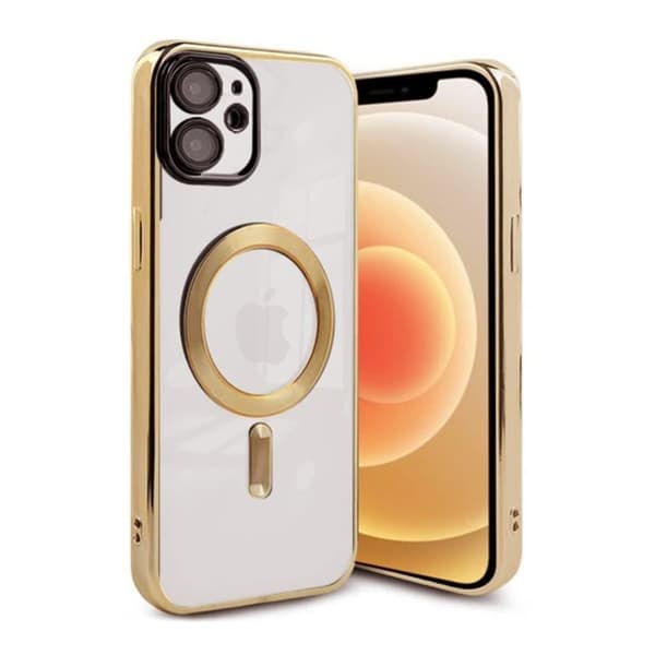 Luxury Electroplate Magsafe Wireless Charge Phone Case For Iphone 11 Gold Guld