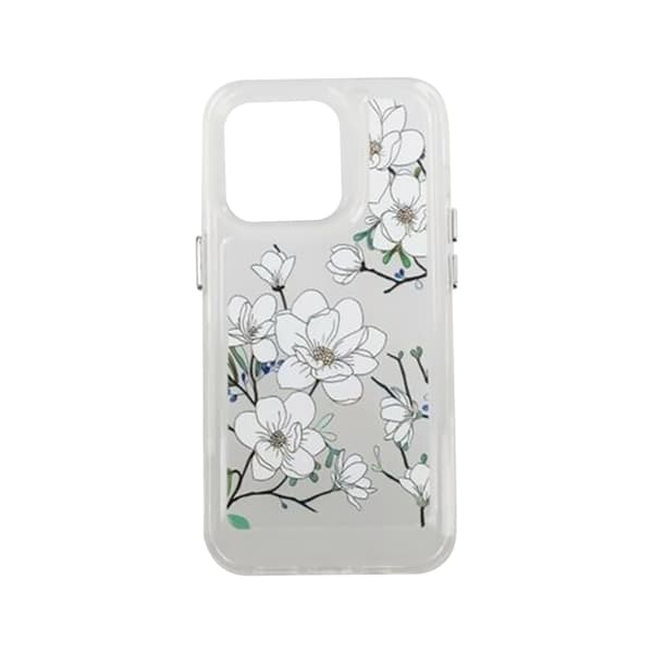 iPhone 14 Pro Mobilskal med motiv - Kvistar och Blommor Mönstrat