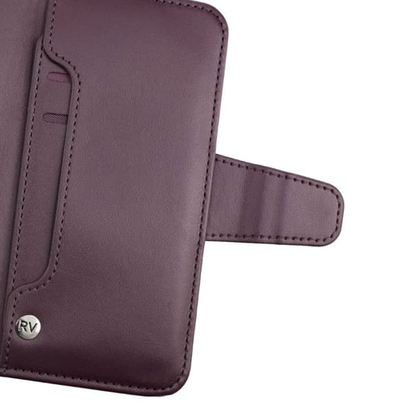 iPhone X/XS Plånboksfodral Extra Kortfack Rvelon - Mörklila Lila