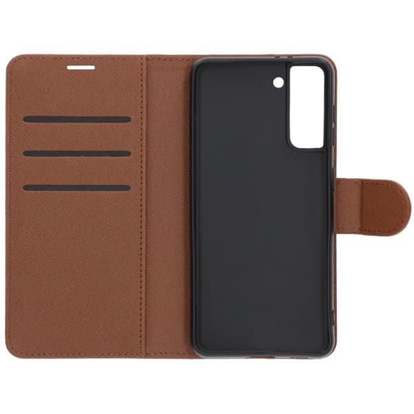 Samsung Galaxy S21 Wallet Case with Stand - Brown Brun