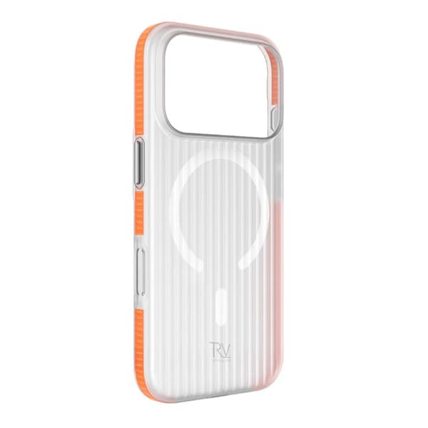 Rvelon Mobilskal Korrugerad Magsafe för iPhone 17 Pro Max - Orange Orange