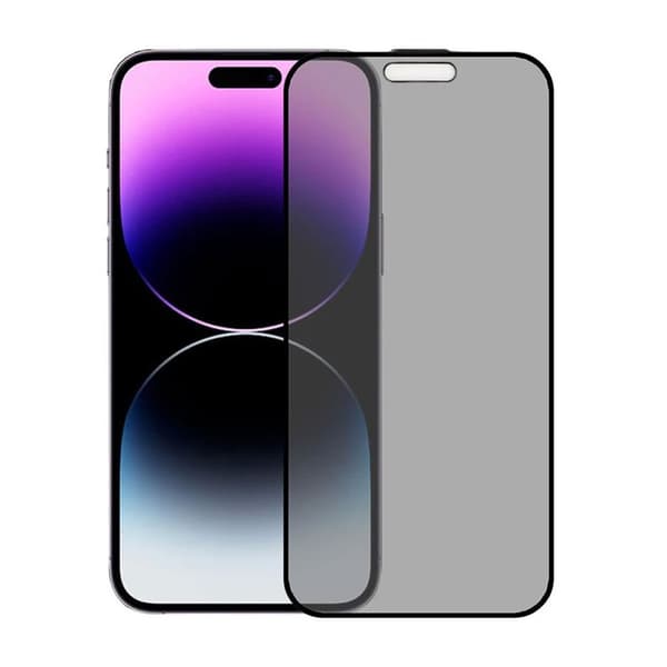 Skärmskydd Privacy Härdat Glas iPhone 16 Pro Max - Svart Bulk Svart