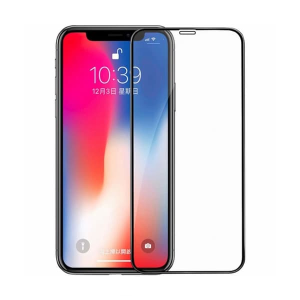 Screen Protector iPhone 12/12 Pro - 3D Tempered Glass Black Svart