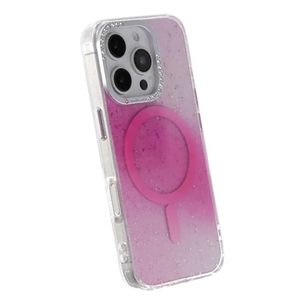Glitter Diamond Magnetic Case - iPhone 16 Pro Max Pink Rosa