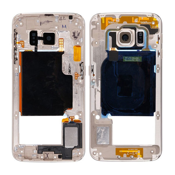 Samsung Galaxy S6 Edge Mittenram - Guld Guld