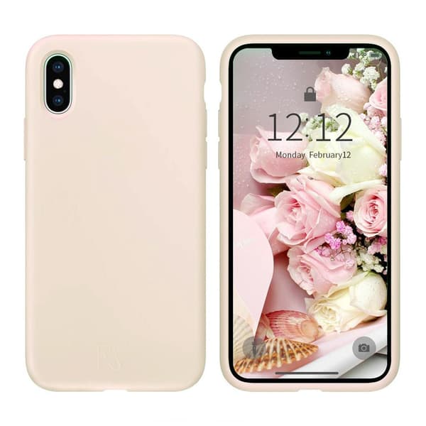 iPhone X/XS Case - Silicone Rvelon Beige Beige