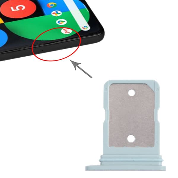 Google Pixel 5 Simkortshållare - Grön Grön