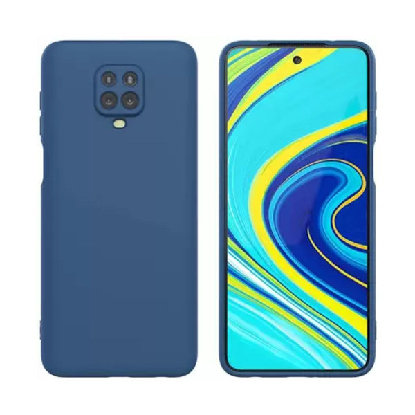 Silikonskal Xiaomi Redmi Note 9 Pro - Blå Blå