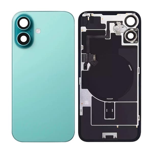 iPhone 16 Baksida Glas med smådelar - Grön Grön