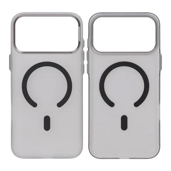 Mobile case with camera protection for iPhone 17 Pro Max - Frosted Black Svart