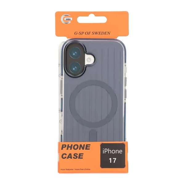 Corrugated Magsafe Mobile Case for iPhone 17 - Dark Blue Dark Blue