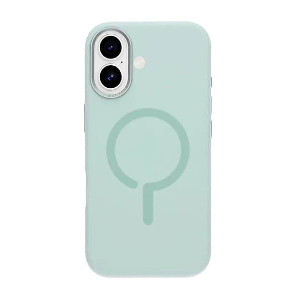 Mobilskal Silikon med Kamera Metallram för iPhone 17 - Grön Grön