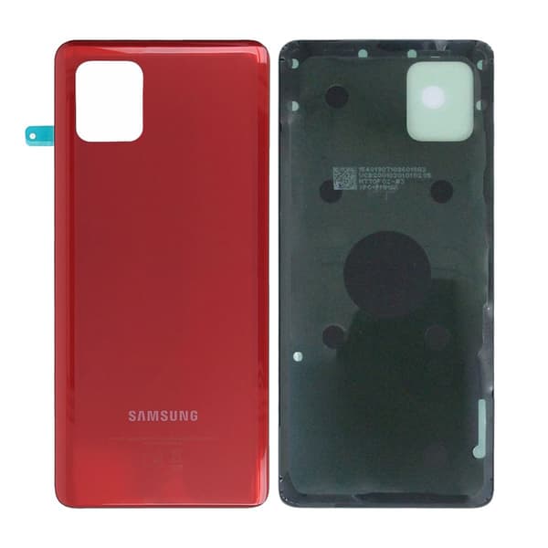 Samsung Galaxy Note 10 Lite Baksida - Röd Röd