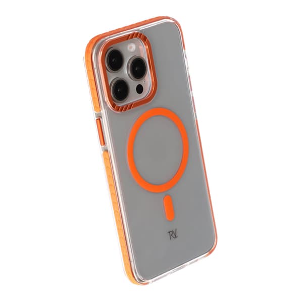 iPhone 15 Pro Max Rvelon Mobilskal Magnet Förstärkt - Orange Orange