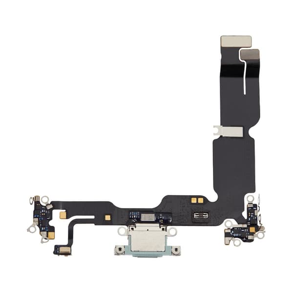 iPhone 15 Plus Laddkontakt med Flexkabel - Grön Grön