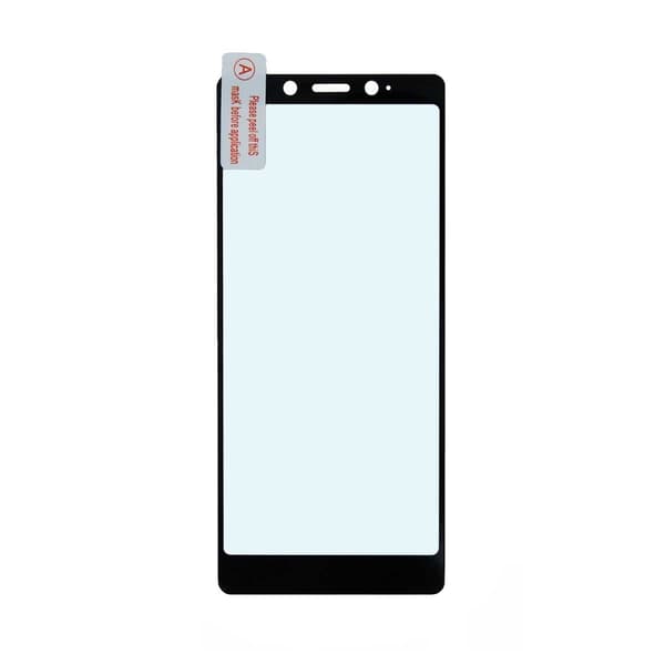 Screen Protector Sony Xperia L3 - Tempered Glass Black Svart