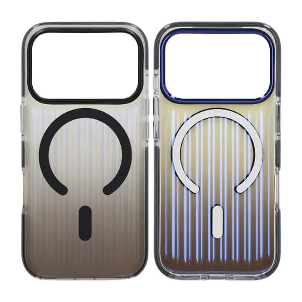 Corrugated MagSafe Mobile Case for iPhone 17 Pro Max - Black Svart