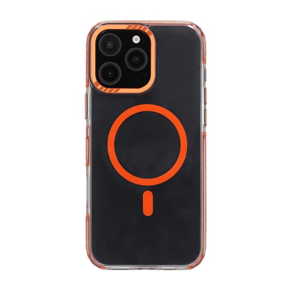 iPhone 16 Pro Max Rvelon Mobilskal Magnet Förstärkt - Orange Orange