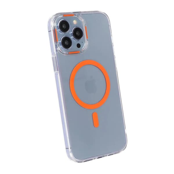 iPhone 13 Pro Shockproof Phone Case with Magsafe - Orange Orange