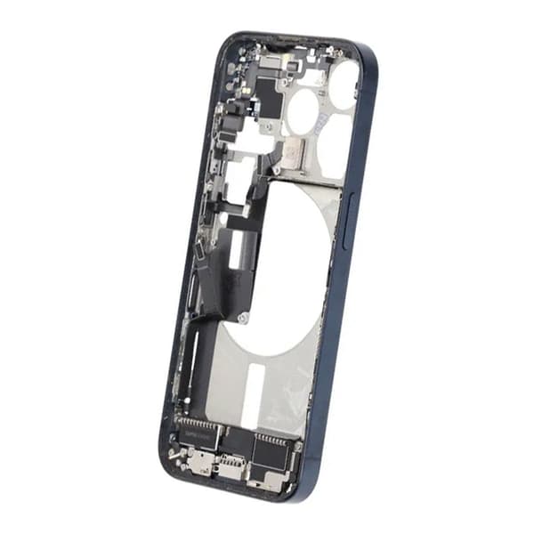 Mittenram med smådelar för iPhone 15 Pro - Blå Titan OEM Blå
