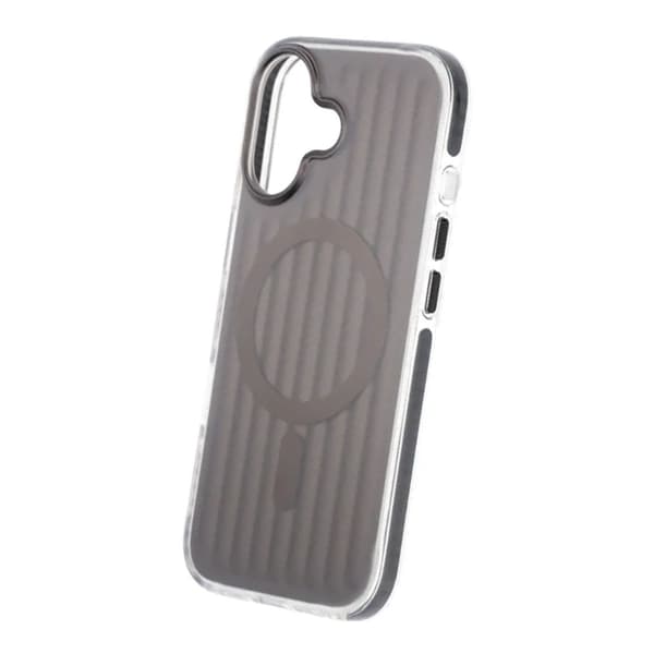 Mobile Case Corrugated Magsafe for iPhone 17 - Black Svart