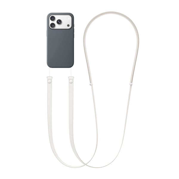 Crossbody Strap för iPhone mobilskal - Ljusbrun Brun