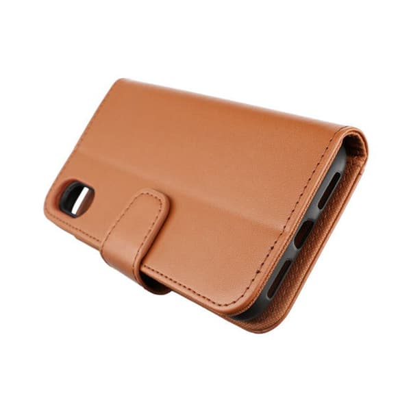 RV Wallet Case Extra Card - iPhone X/XS - Golden Brown Brun
