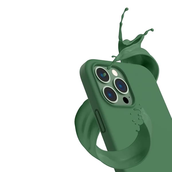 iPhone 13 Pro Silicone Case Rvleon - Green Grön
