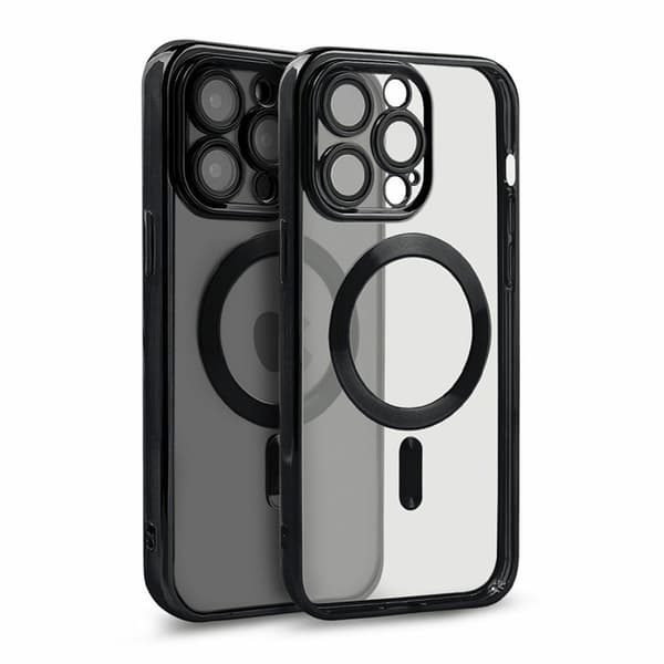 Luxury Phone Case with Magsafe iPhone 15 Pro Max - Black Svart