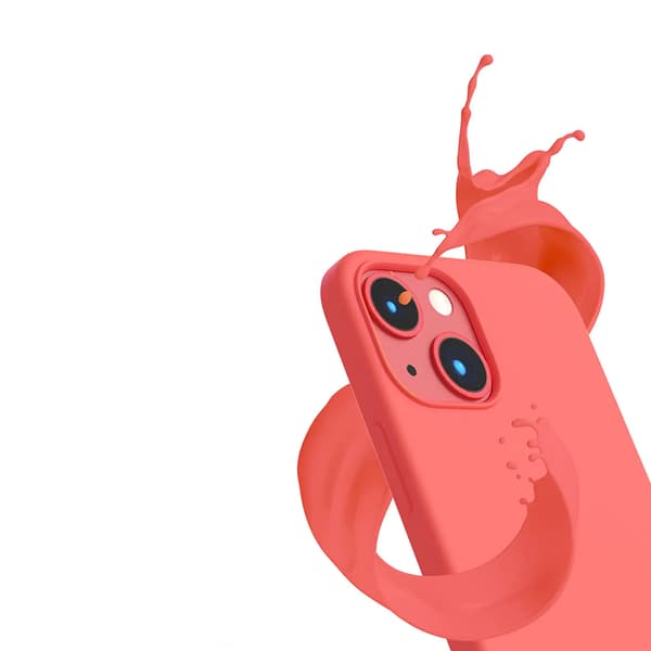 iPhone 14 Silikonskal Rvelon - Rosa Rosa